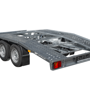 Remorque porte voiture pliée 400×200 UNITRAILER TEMPO 4020 PTAC 3000 KG