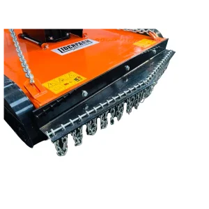Gyrobroyeur à triple chaînes LIDERFARM 1m00, axe vertical, pour micro tracteurs 10-30 CV